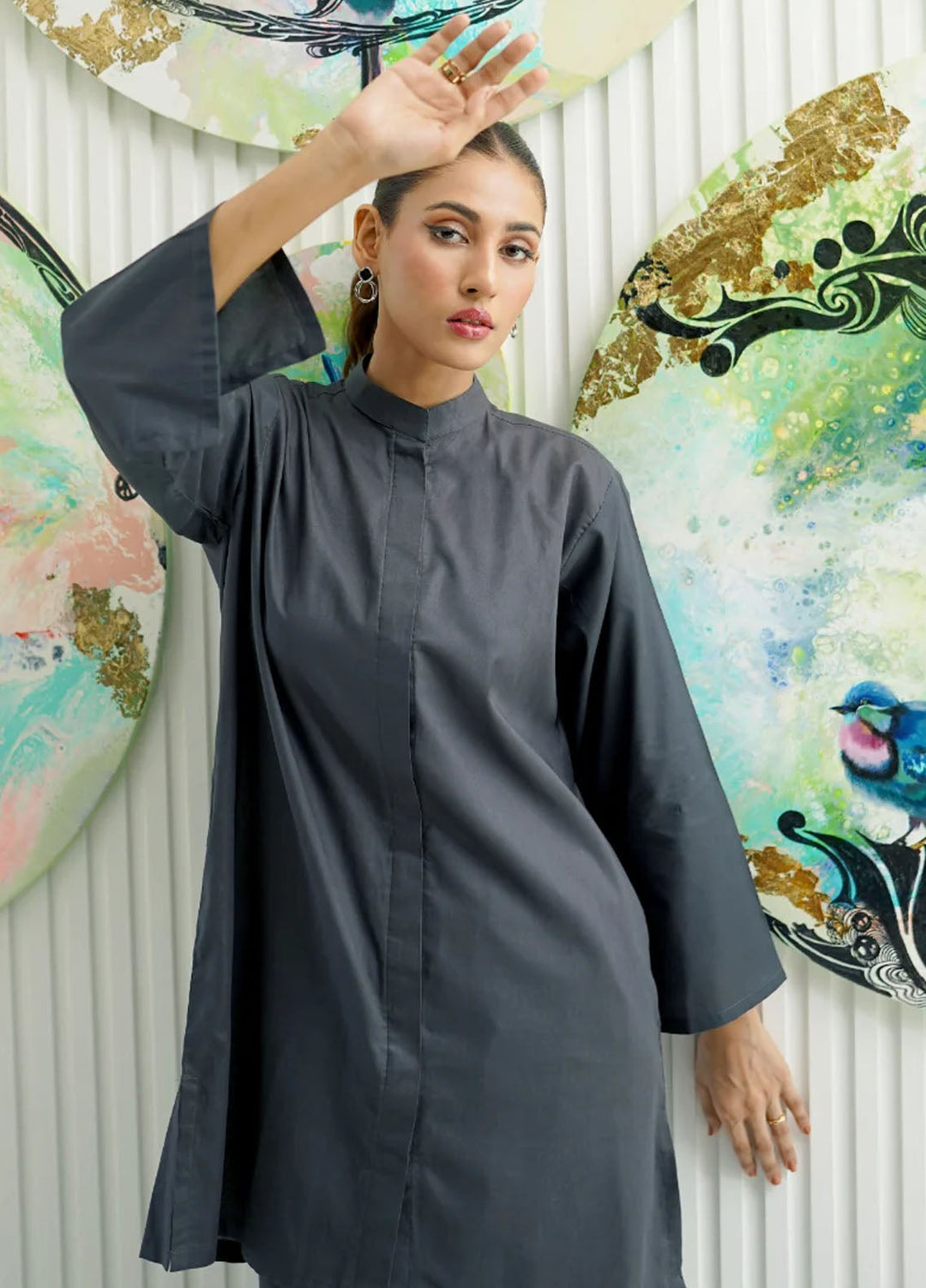Amal Pret plain Lawn Cotton 2 Piece Suit Euphoria