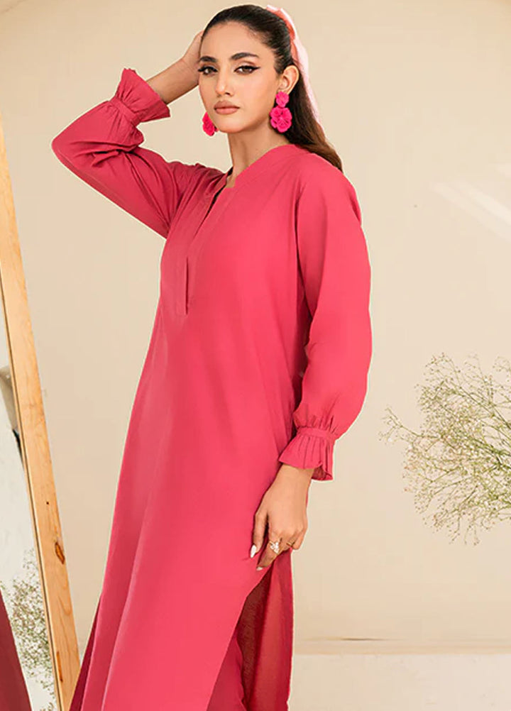 Amal Pret plain Lawn Cotton 2 Piece Suit Orchid