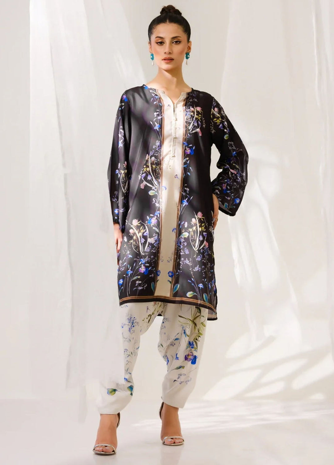 Amal Pret Printed Blended Lawn 2 Piece Suit Dusk