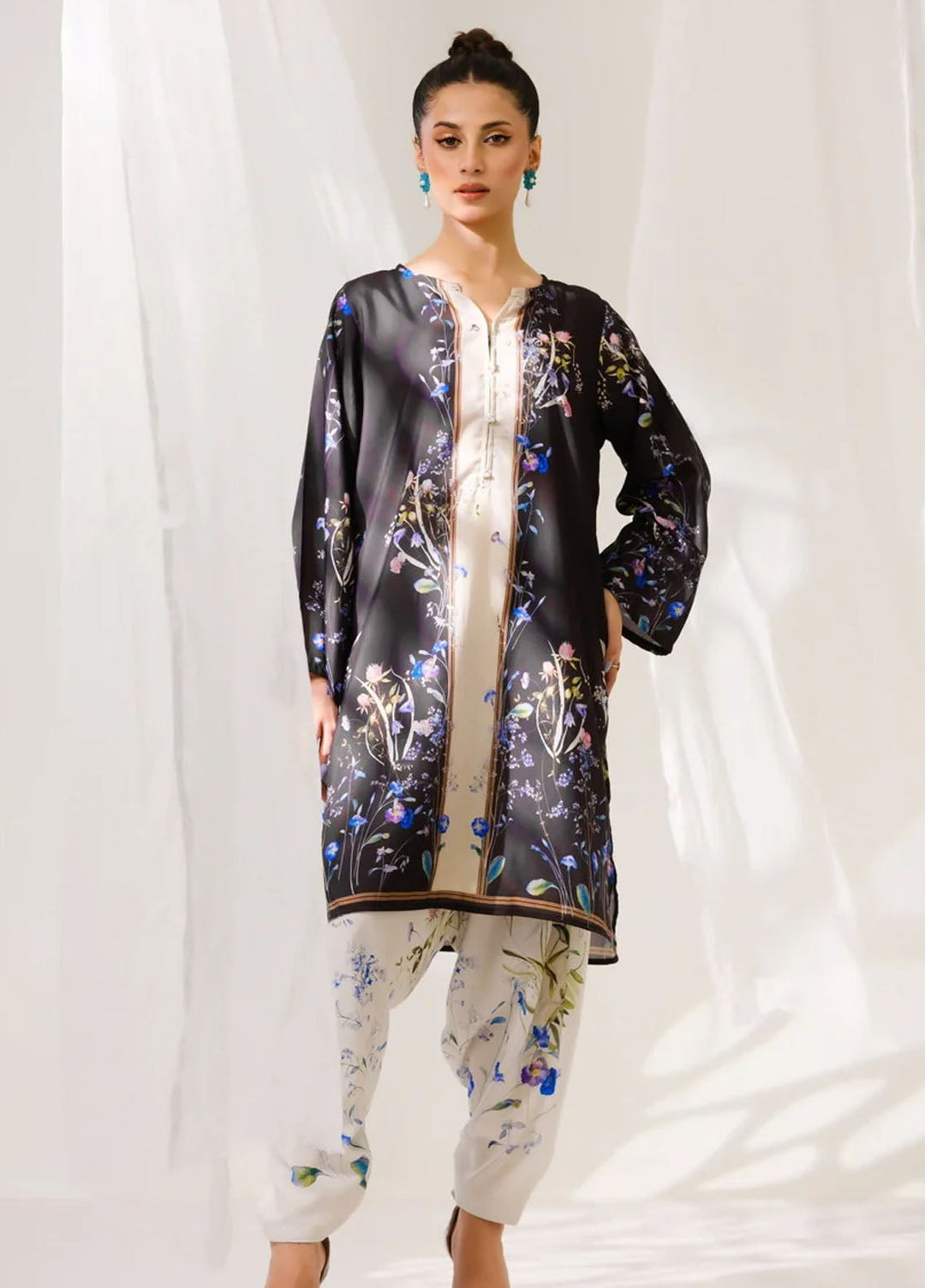 Amal Pret Printed Blended Lawn 2 Piece Suit Dusk