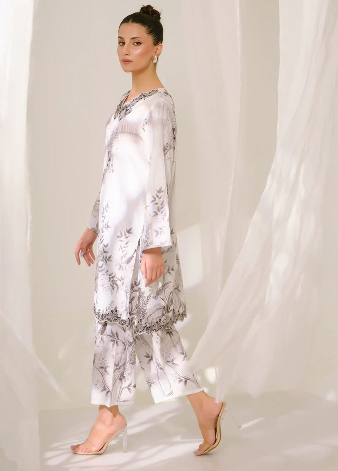 Amal Pret Printed Blended Lawn 2 Piece Suit Phantom