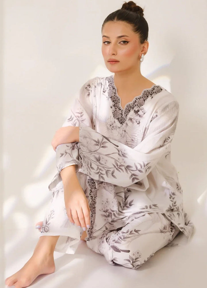 Amal Pret Printed Blended Lawn 2 Piece Suit Phantom