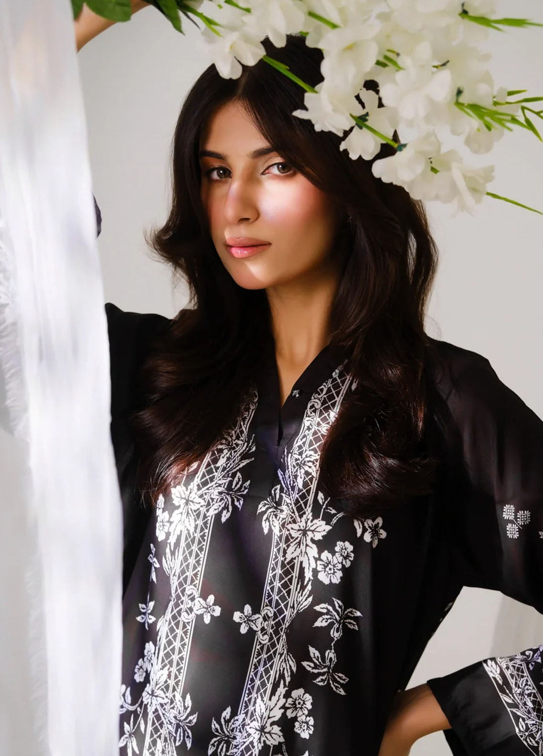 Amal Pret Printed Blended Lawn 2 Piece Suit Shadow