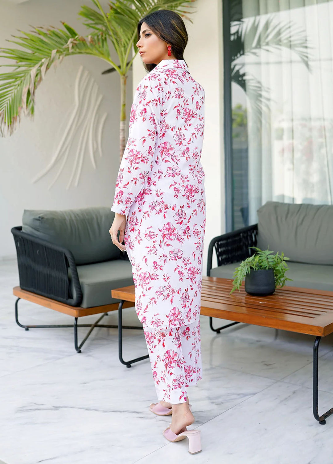 Amal Pret Printed Lawn 2 Piece Suit Cherry Bliss