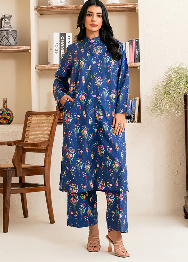 Amal Pret Printed Lawn 2 Piece Suit Serene