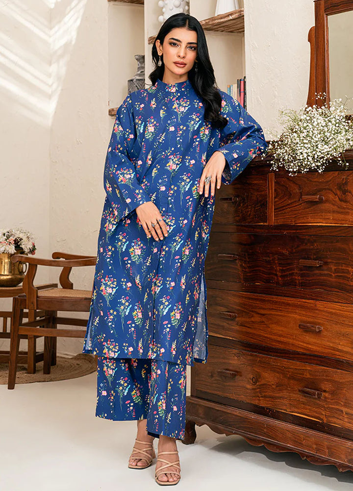 Amal Pret Printed Lawn 2 Piece Suit Serene