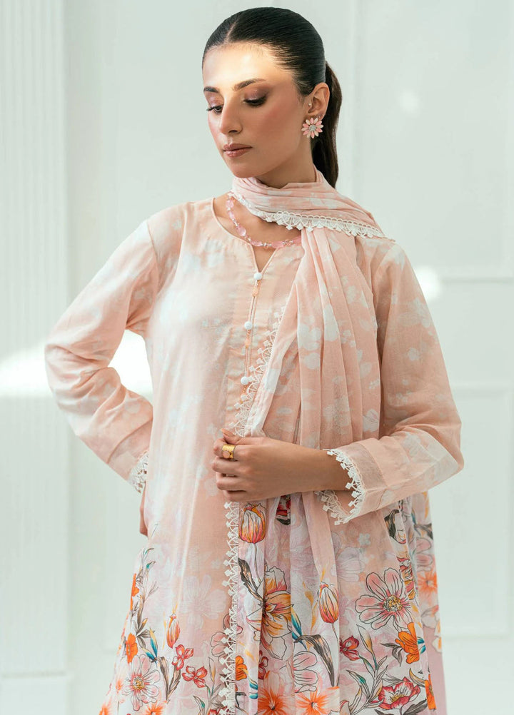 Amal Printed Lawn Suits Unstitched 3 Piece AL25AUS D-1 - Summer Collection