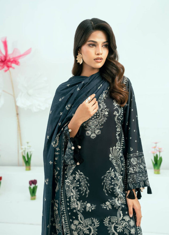 Amal Printed Lawn Suits Unstitched 3 Piece AL25AUS D-18 - Summer Collection