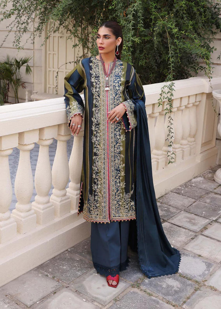 Amalachi By Sable Vogue Embroidered Linen Suits Unstitched 3 Piece SV22A SWC-01-22 AMANI - Winter Collection