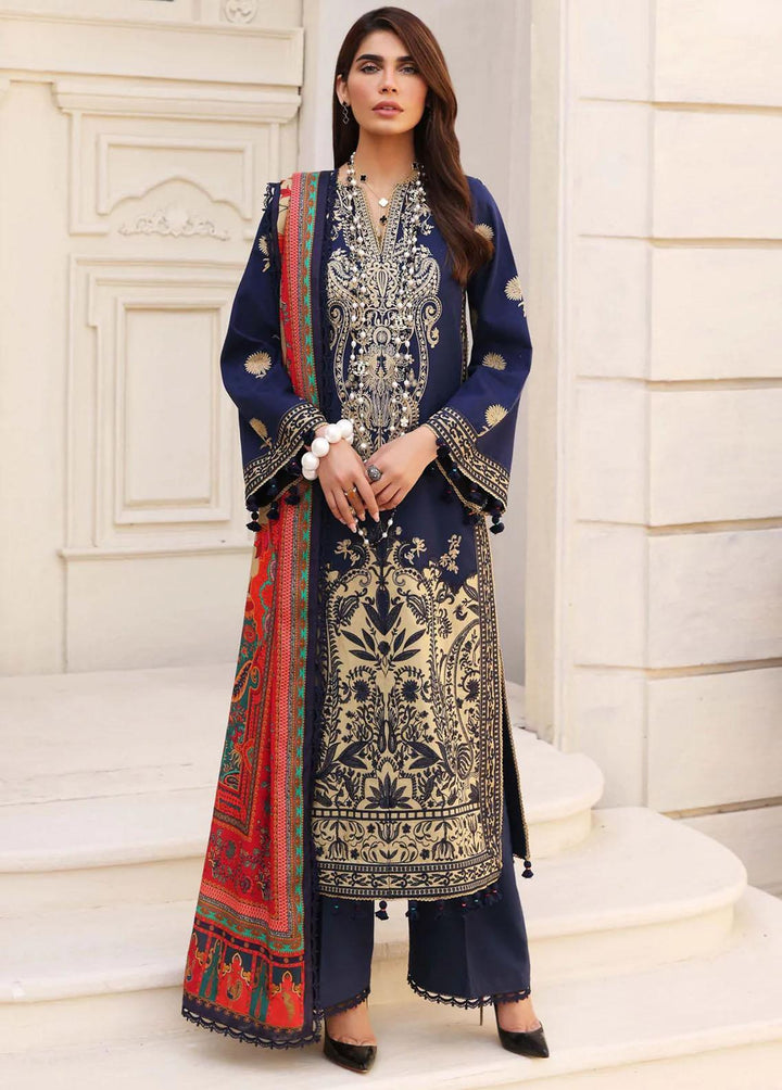 Amalachi By Sable Vogue Embroidered Woven Suits Unstitched 3 Piece SV22A SWC-05-22 MERAA - Winter Collection