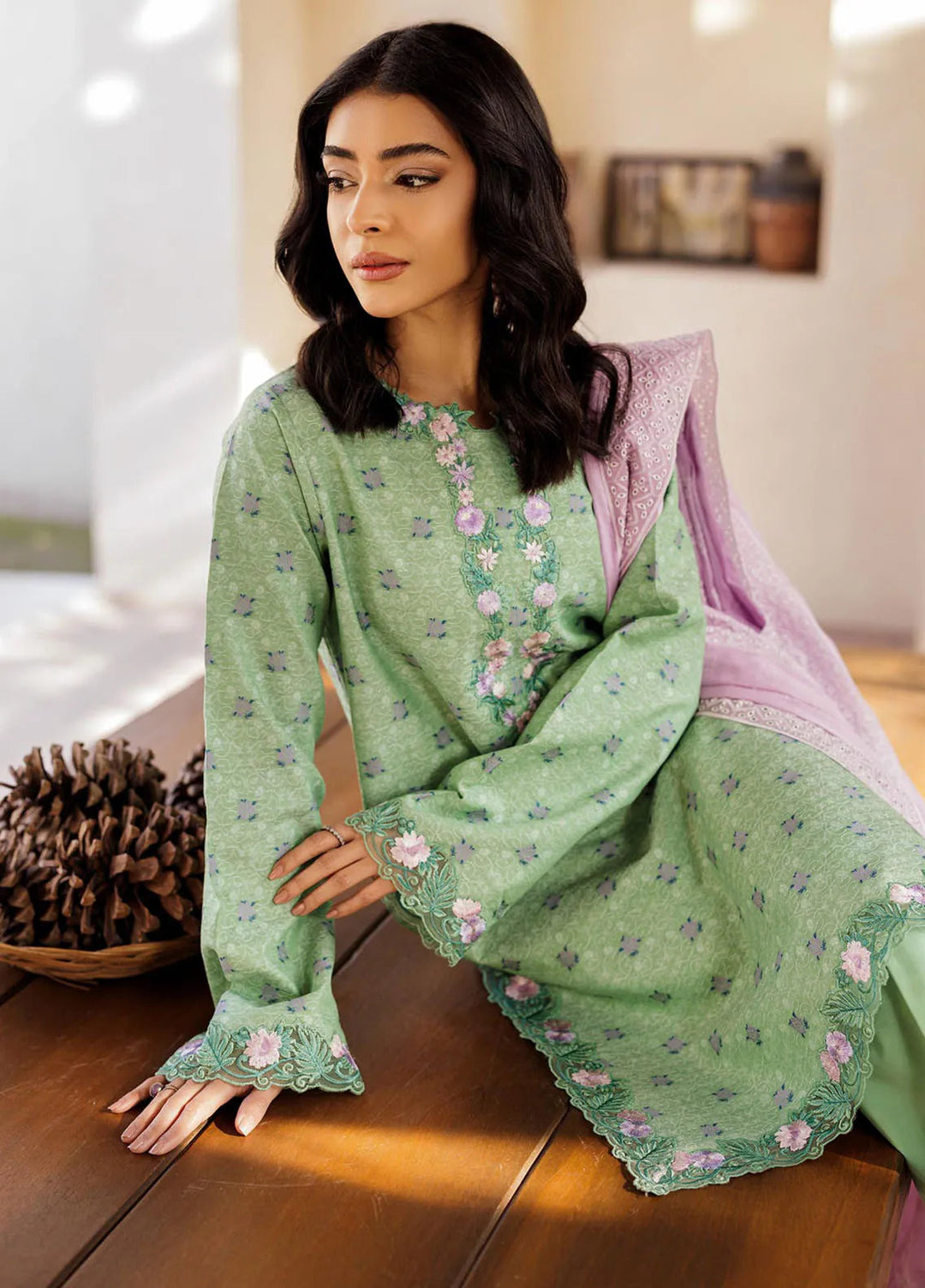 Amari by RajBari Embroidered Lawn Suits Unstitched 3 Piece RB25A D-01 - Summer Collection