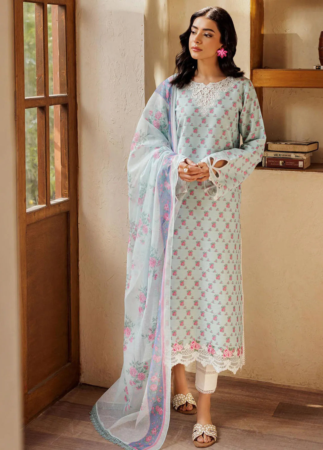 Amari by RajBari Embroidered Lawn Suits Unstitched 3 Piece RB25A D-02 - Summer Collection