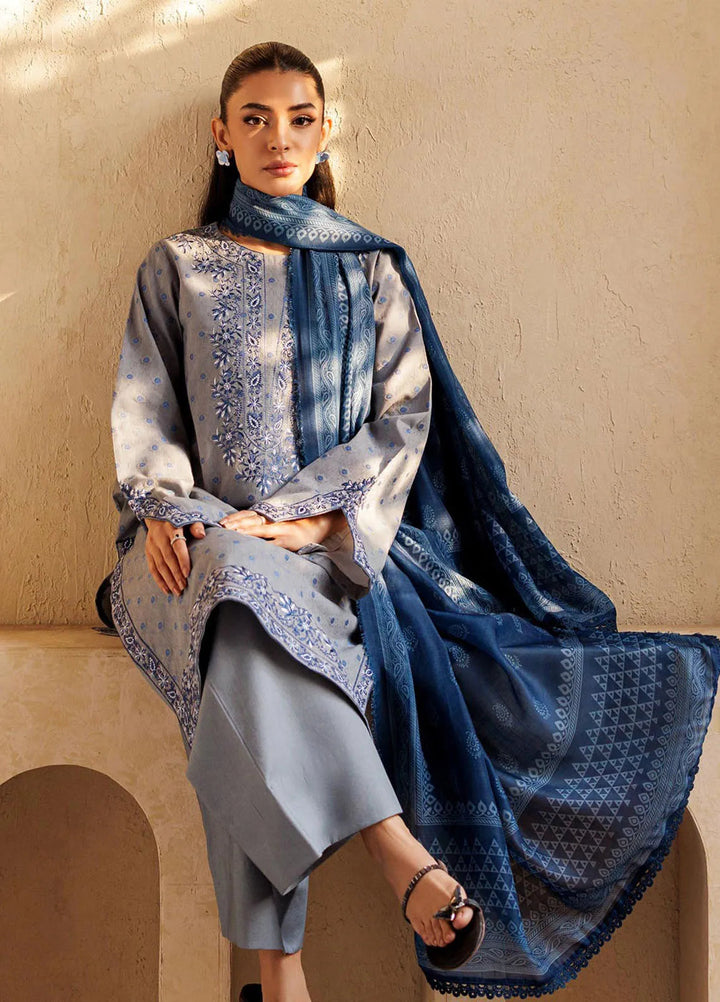 Amari by RajBari Embroidered Lawn Suits Unstitched 3 Piece RB25A D-09 - Summer Collection