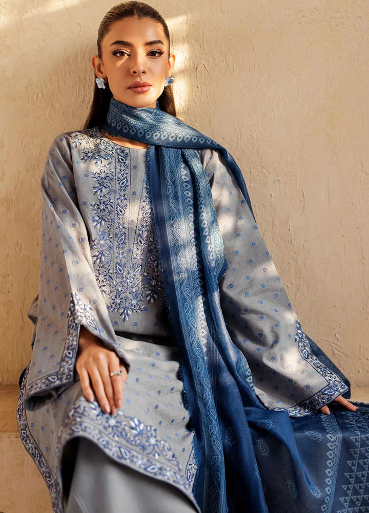 Amari by RajBari Embroidered Lawn Suits Unstitched 3 Piece RB25A D-09 - Summer Collection