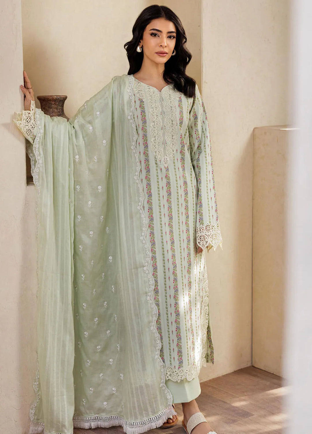 Amari by RajBari Embroidered Lawn Suits Unstitched 3 Piece RB25A D-10 - Summer Collection
