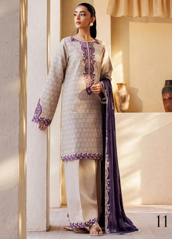 Amari by RajBari Embroidered Lawn Suits Unstitched 3 Piece RB25A D-11 - Summer Collection