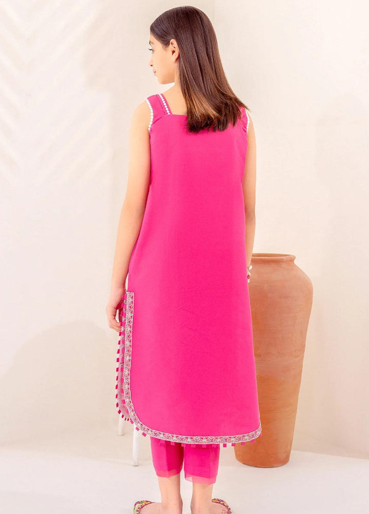 Maryum N Maria Lawn Casual 2 Piece Suit for Girls -  MNM23AK MKD0115 FUCHSIA REVERIE