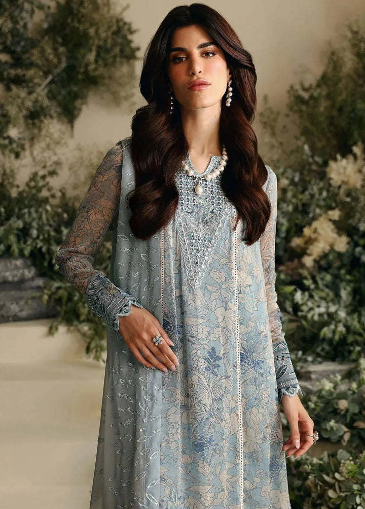 Amaya By Nureh Embroidered Chiffon Suit Unstitched 4 Piece NU24A AM-01 - Formals Collection