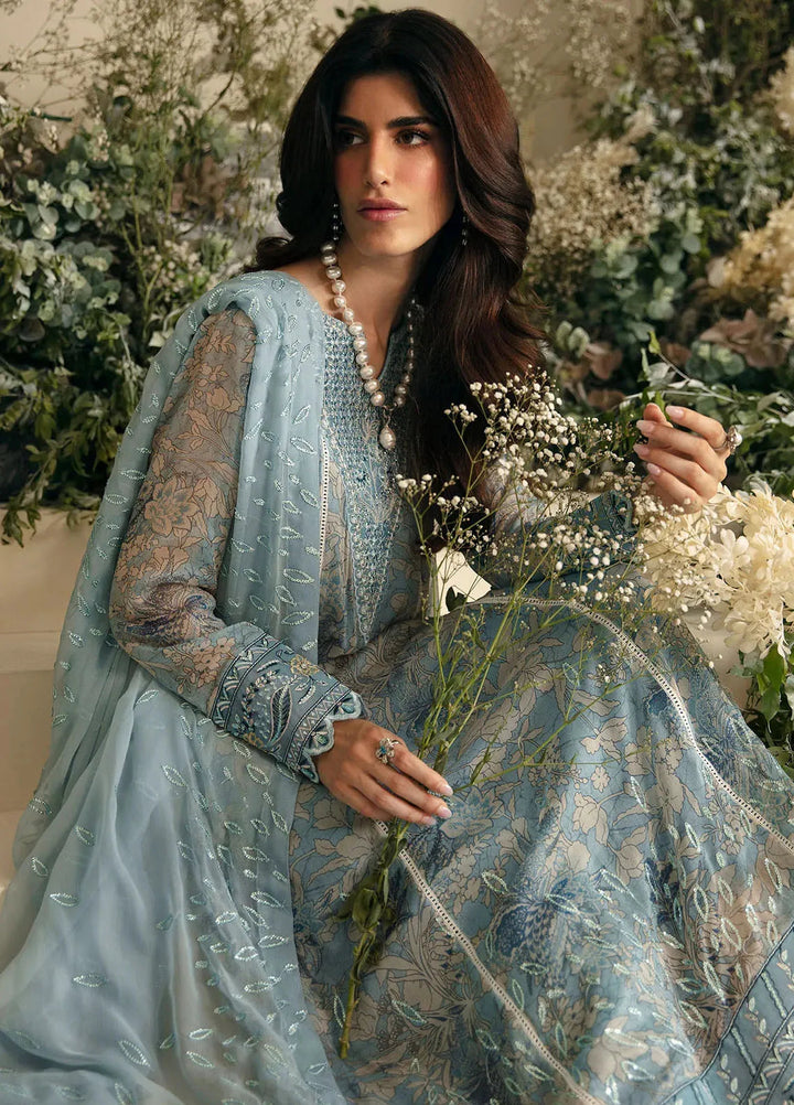 Amaya By Nureh Embroidered Chiffon Suit Unstitched 4 Piece NU24A AM-01 - Formals Collection