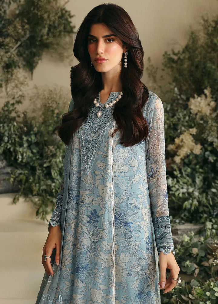 Amaya By Nureh Embroidered Chiffon Suit Unstitched 4 Piece NU24A AM-01 - Formals Collection