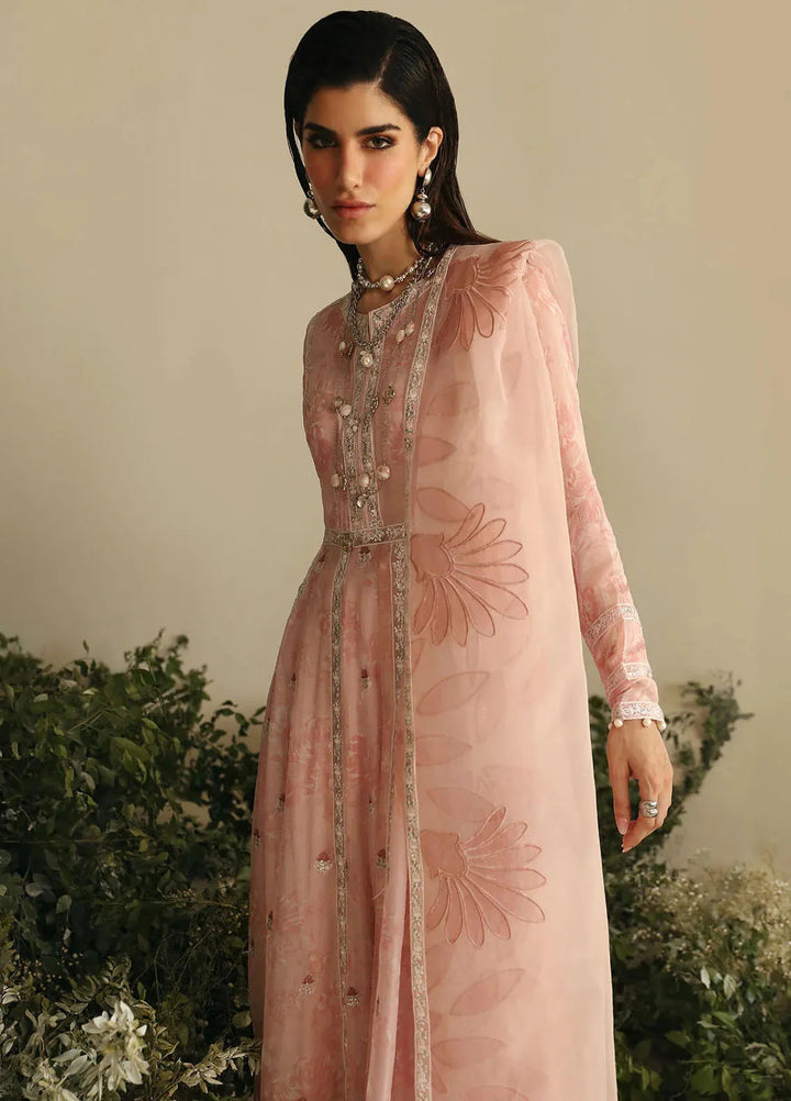 Amaya By Nureh Embroidered Chiffon Suit Unstitched 4 Piece NU24A AM-03 - Formals Collection