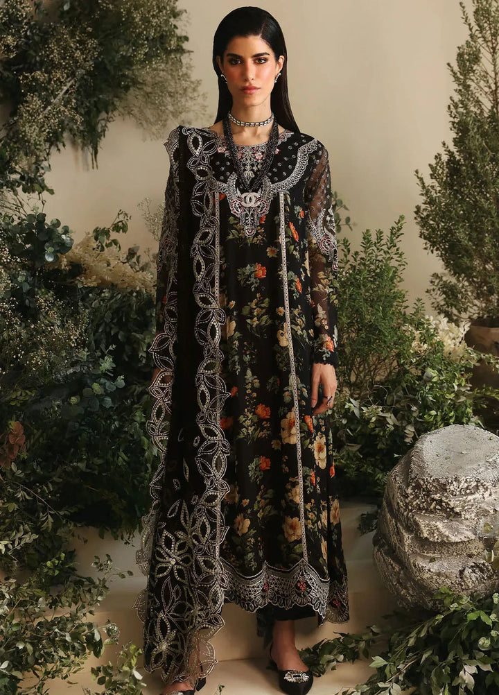 Amaya By Nureh Embroidered Chiffon Suit Unstitched 4 Piece NU24A AM-04 - Formals Collection