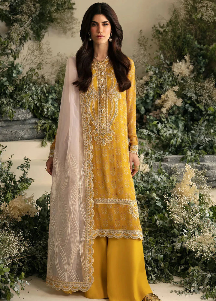 Amaya By Nureh Embroidered Chiffon Suit Unstitched 4 Piece NU24A AM-05 - Formals Collection