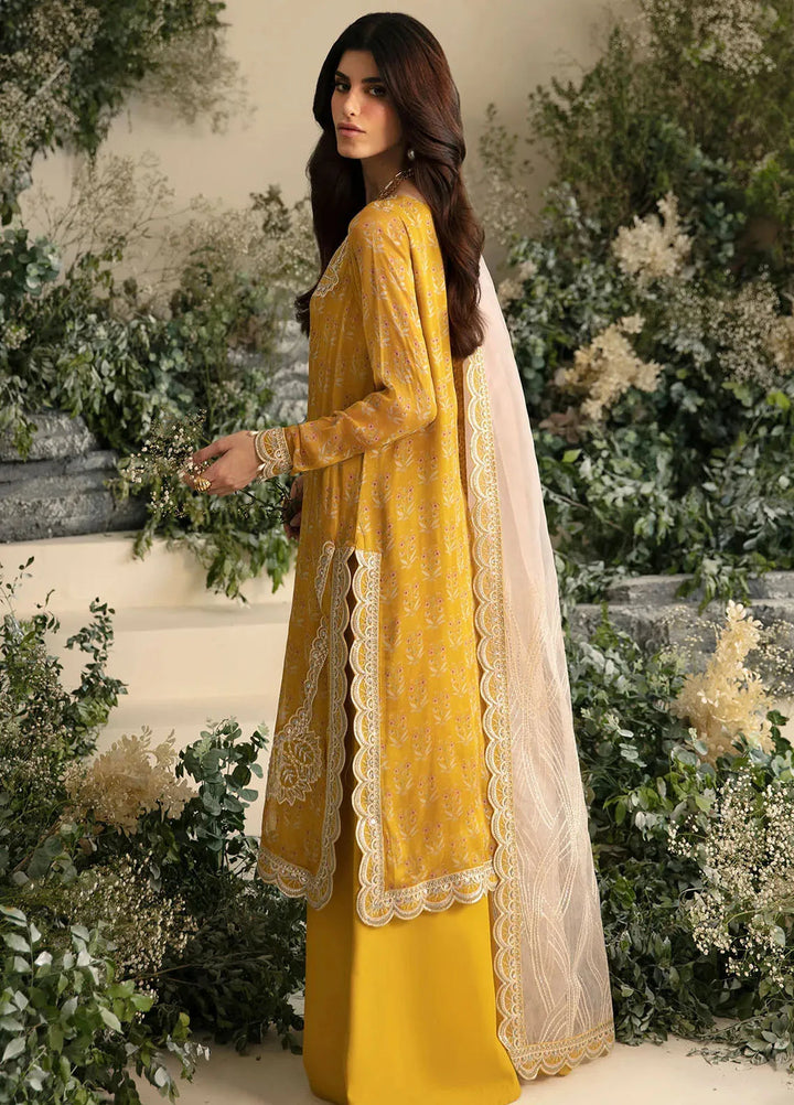 Amaya By Nureh Embroidered Chiffon Suit Unstitched 4 Piece NU24A AM-05 - Formals Collection