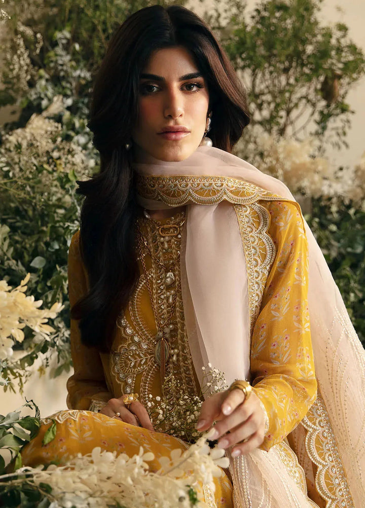 Amaya By Nureh Embroidered Chiffon Suit Unstitched 4 Piece NU24A AM-05 - Formals Collection
