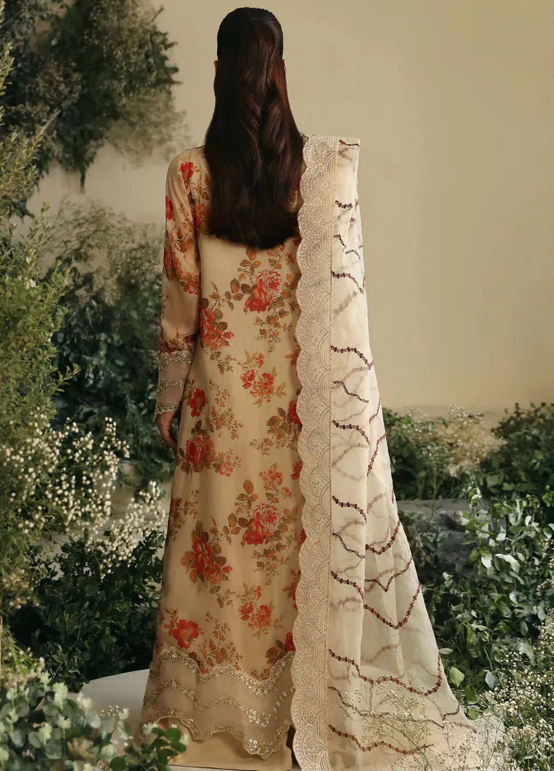 Amaya By Nureh Embroidered Chiffon Suit Unstitched 4 Piece NU24A AM-06 - Formals Collection