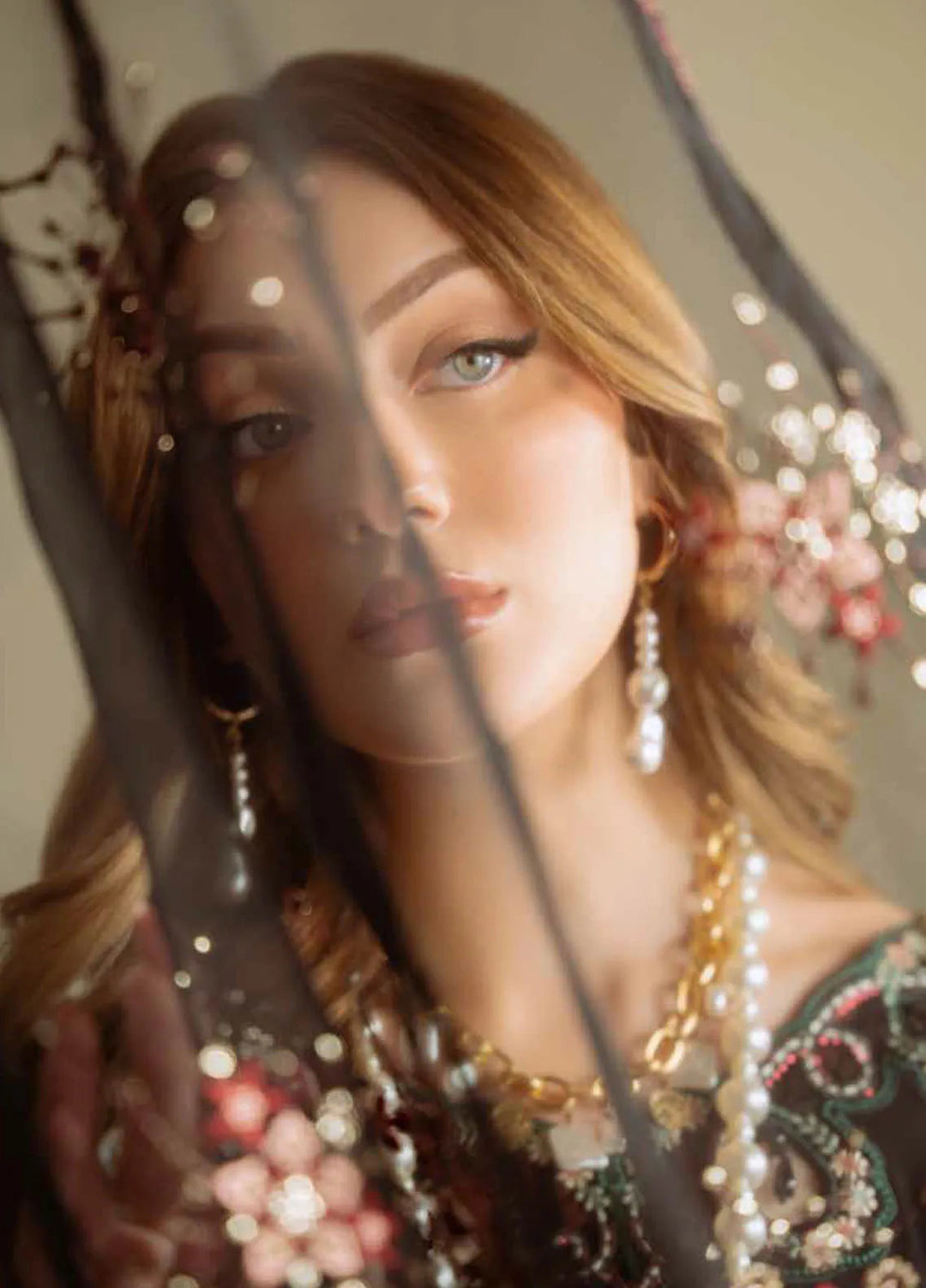 Amaya by Nureh Embroidered Chiffon Suit Unstitched 4 Piece NU25AL AM-11 - Luxury Collection