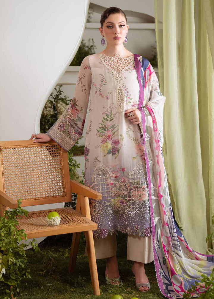 Amaya by Nureh Embroidered Chiffon Suits Unstitched 3 Piece NU25CL AM-19 - Luxury Collection