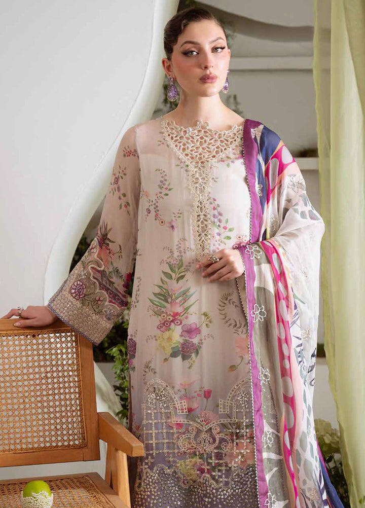 Amaya by Nureh Embroidered Chiffon Suits Unstitched 3 Piece NU25CL AM-19 - Luxury Collection
