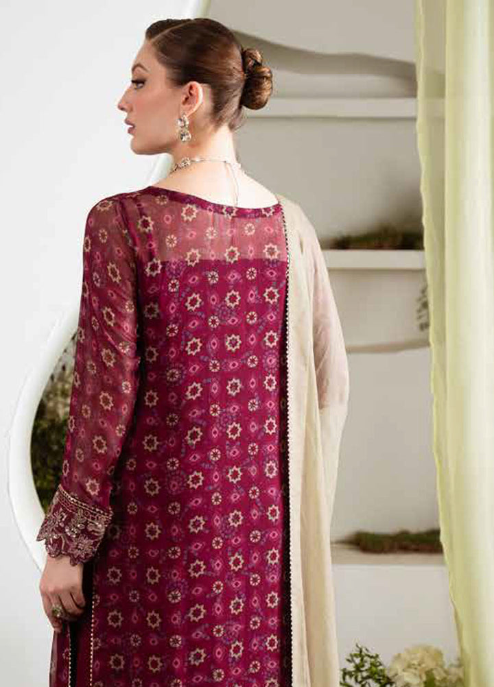 Amaya by Nureh Embroidered Chiffon Suits Unstitched 3 Piece NU25CL AM-20 - Luxury Collection