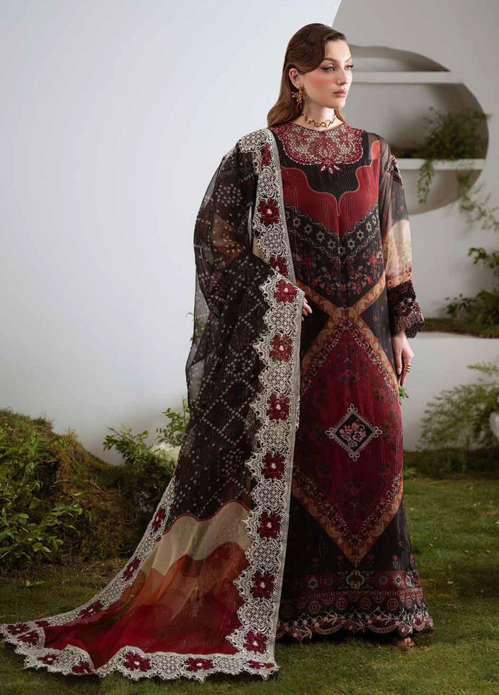 Amaya by Nureh Embroidered Chiffon Suits Unstitched 3 Piece NU25CL AM-22 - Luxury Collection