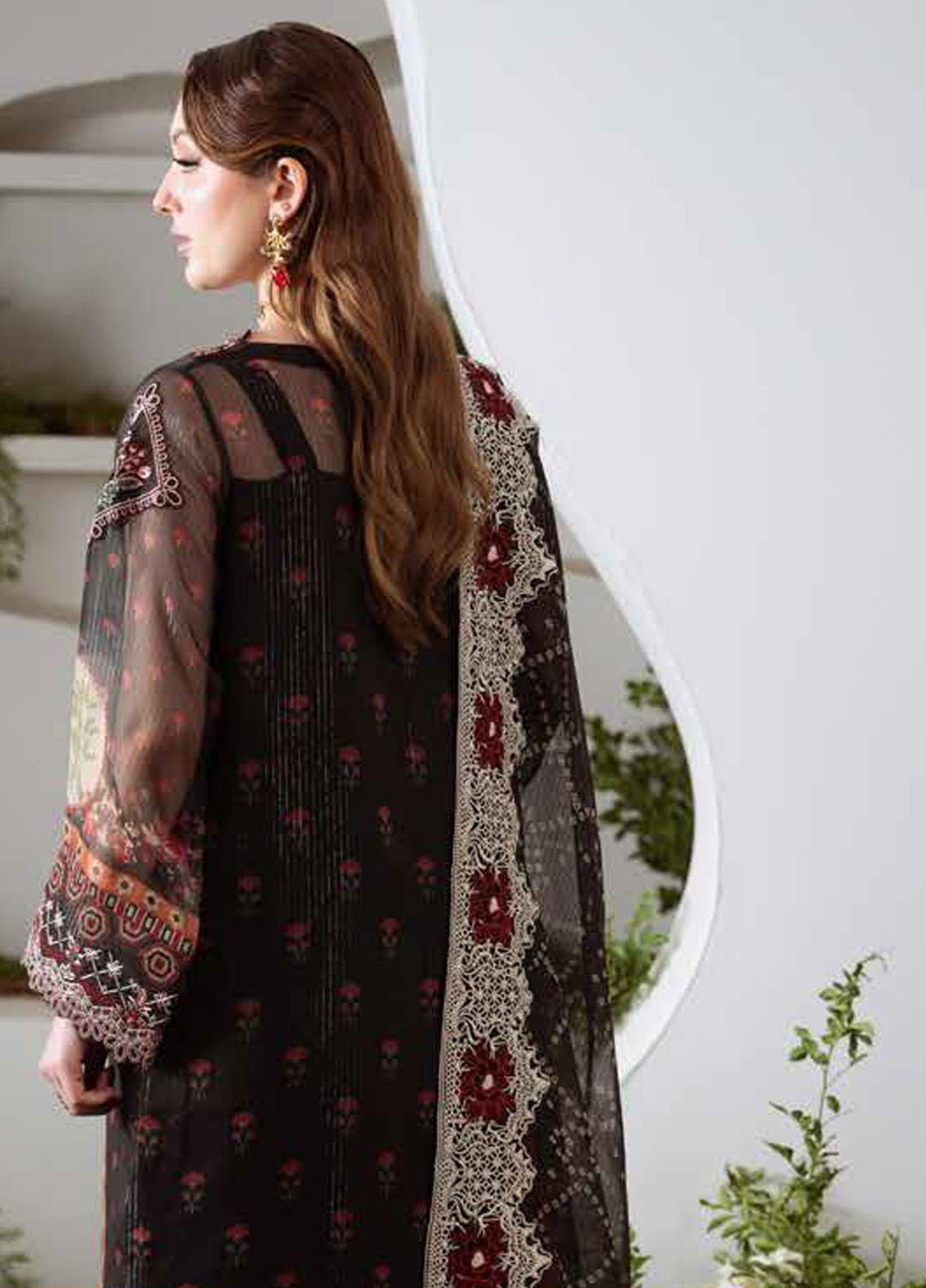 Amaya by Nureh Embroidered Chiffon Suits Unstitched 3 Piece NU25CL AM-22 - Luxury Collection