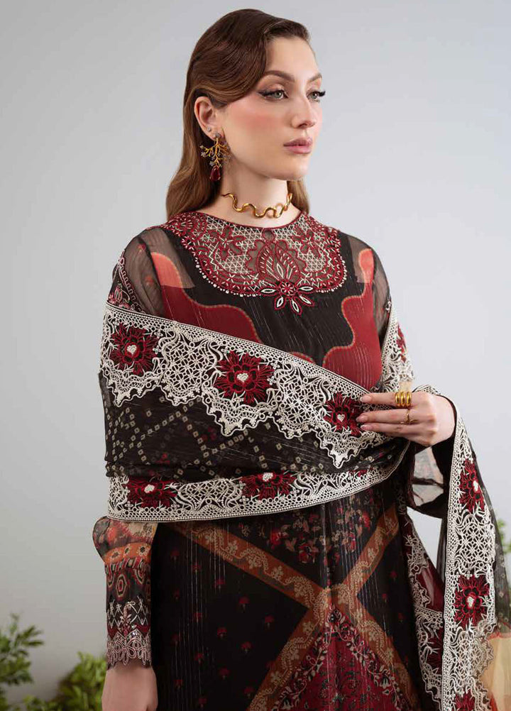 Amaya by Nureh Embroidered Chiffon Suits Unstitched 3 Piece NU25CL AM-22 - Luxury Collection