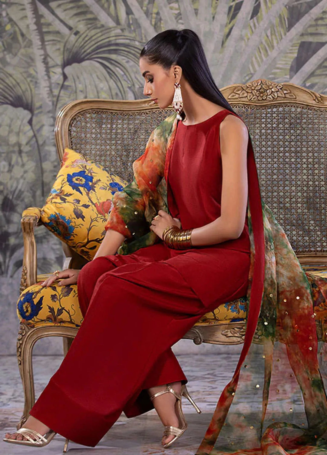 Amber Imran Pret Embroidered Raw Silk 3 Piece Suit Raw allure