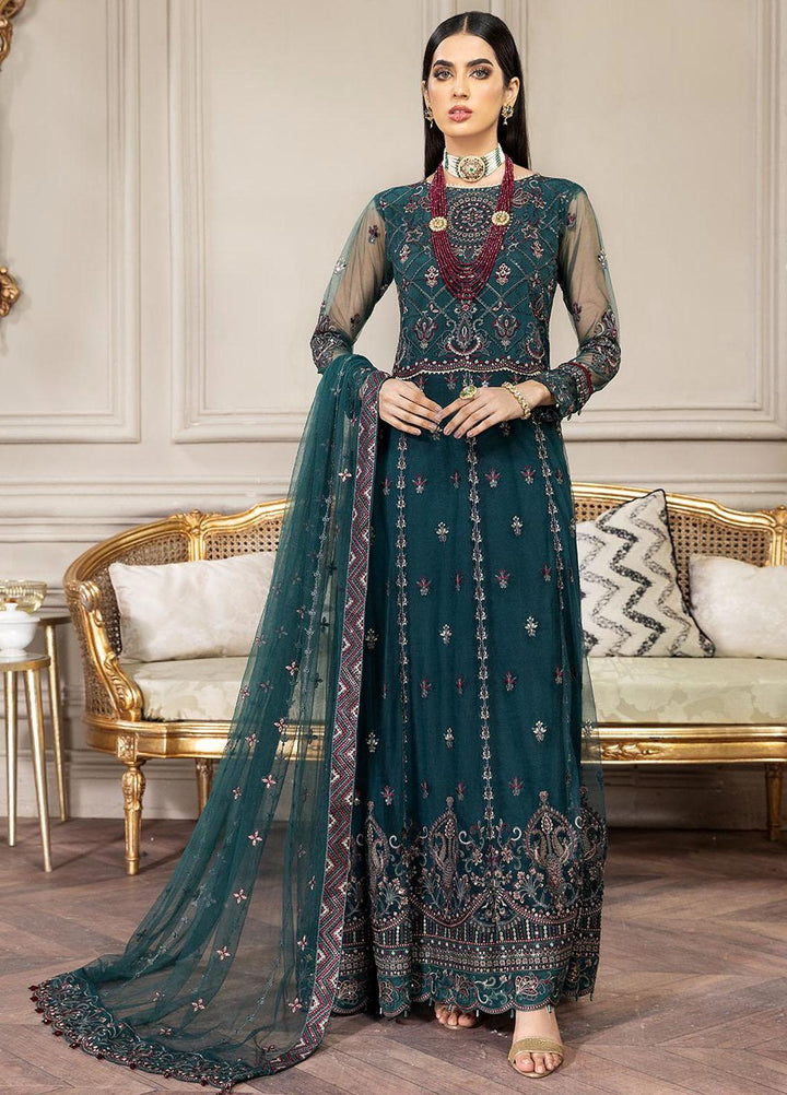 Amiraa by Farasha Embroidered Net Suits Unstitched 3 Piece FSH22AM 2-Sylvia - Luxury Collection