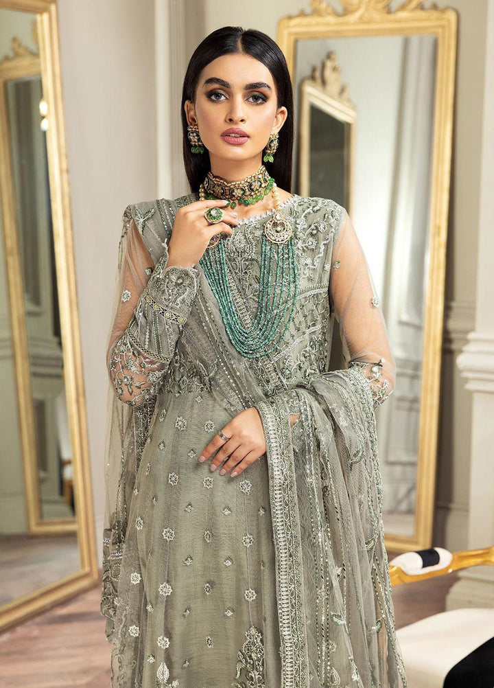 Amiraa by Farasha Embroidered Net Suits Unstitched 3 Piece FSH22AM 5-Irene - Luxury Collection