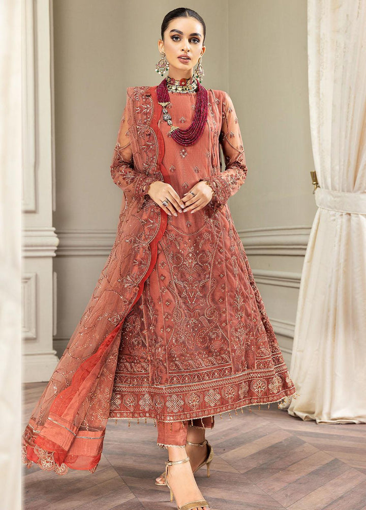 Amiraa by Farasha Embroidered Net Suits Unstitched 3 Piece FSH22AM 7-Aria - Luxury Collection