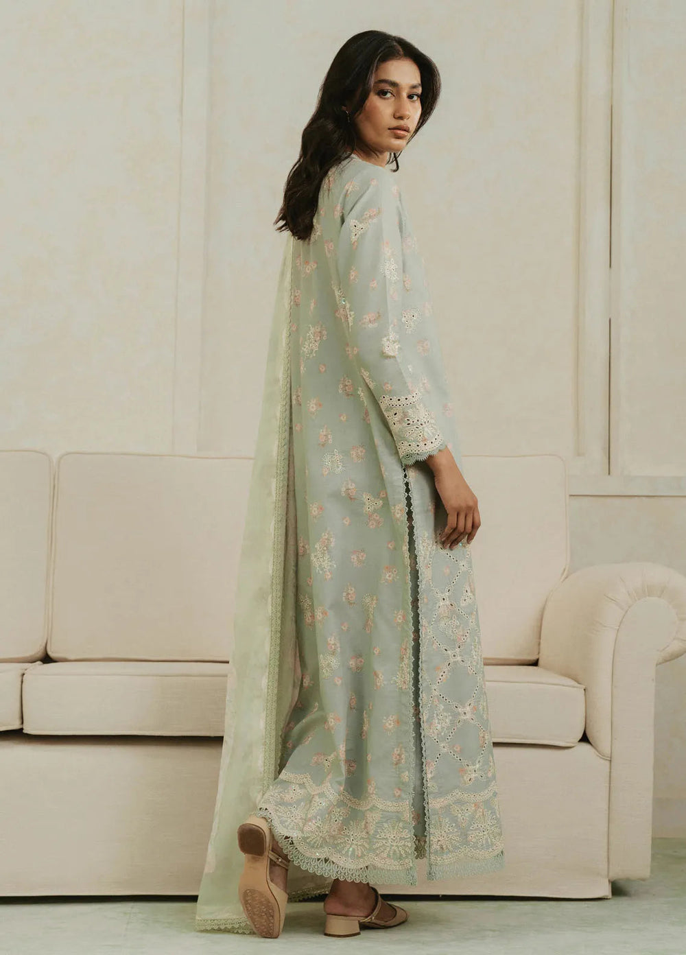 Amore by Ayzel Embroidered Lawn Suit Unstitched 3 Piece AAF25AS D-02 Bliss - Summer Collection