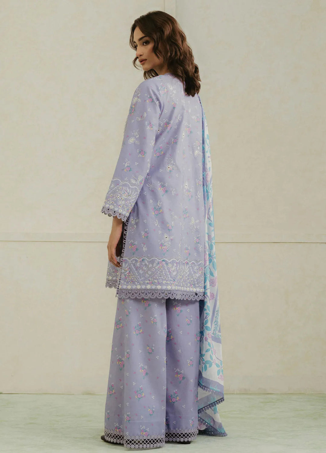 Amore by Ayzel Embroidered Lawn Suit Unstitched 3 Piece AAF25AS D-05 Auburn - Summer Collection