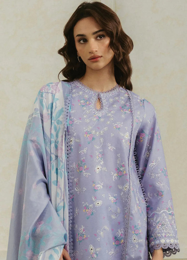 Amore by Ayzel Embroidered Lawn Suit Unstitched 3 Piece AAF25AS D-05 Auburn - Summer Collection