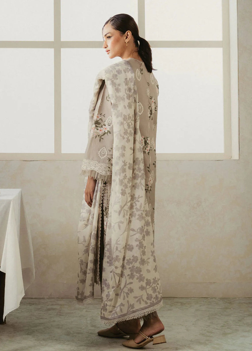 Amore by Ayzel Embroidered Lawn Suit Unstitched 3 Piece AAF25AS D-06 Opal - Summer Collection