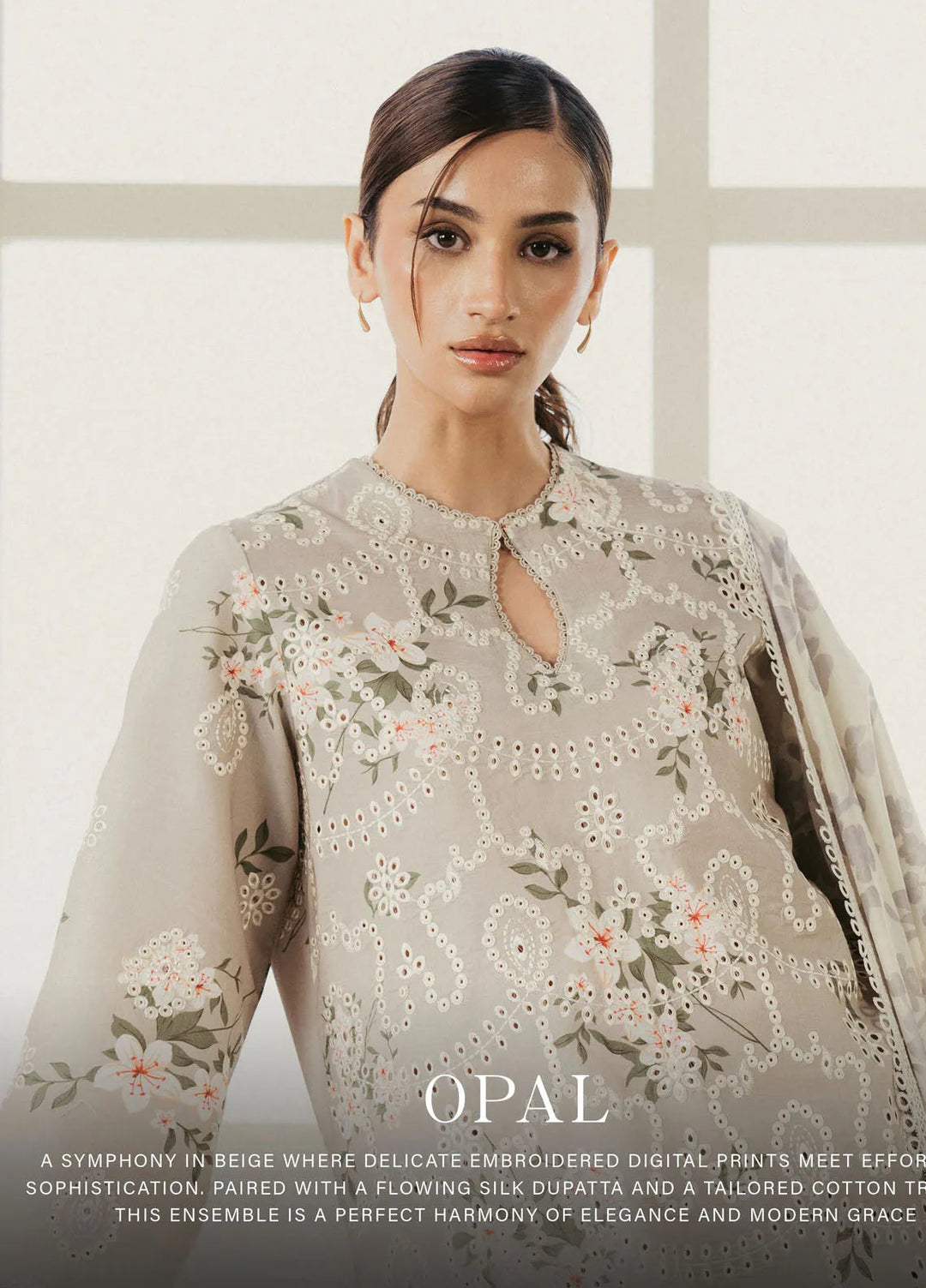 Amore by Ayzel Embroidered Lawn Suit Unstitched 3 Piece AAF25AS D-06 Opal - Summer Collection