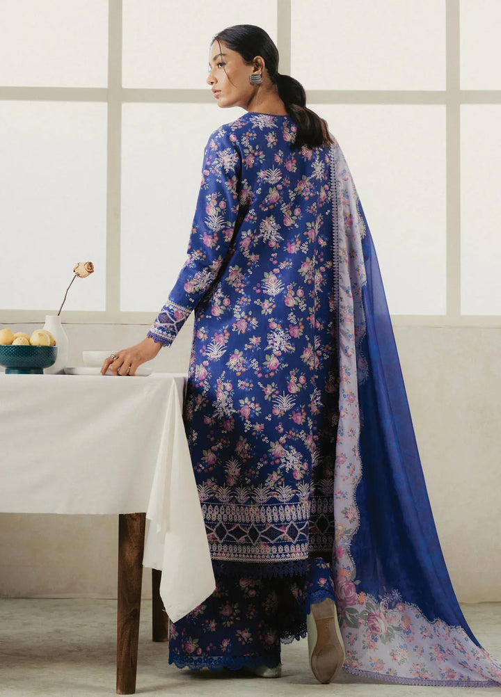 Amore by Ayzel Embroidered Lawn Suit Unstitched 3 Piece AAF25AS D-09 Celete - Summer Collection