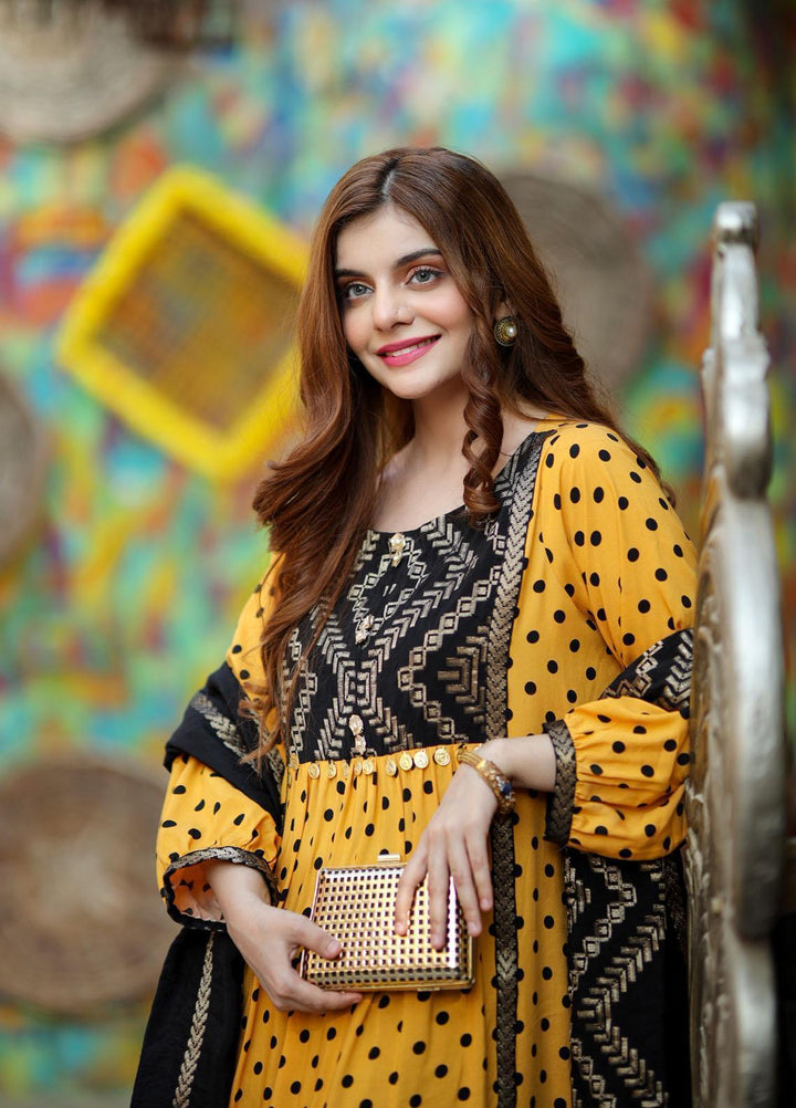 Amsin Attire Casual Pret  Silk Linen 3 Piece Suit AAR21W A-14