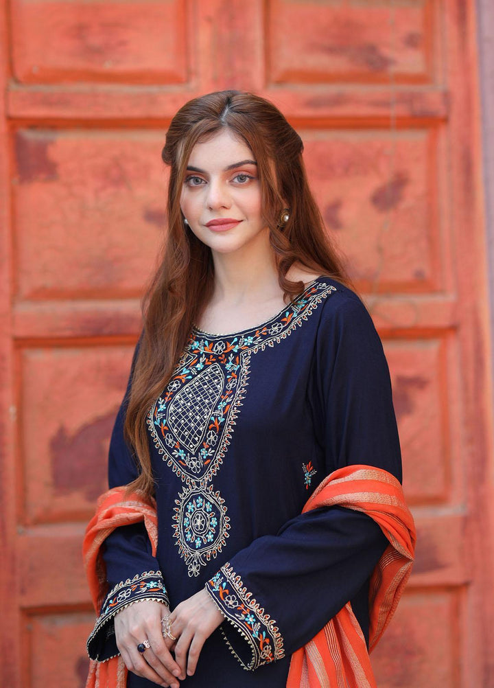 Amsin Attire Casual Pret  Linen 3 Piece Suit AAR21W A-18
