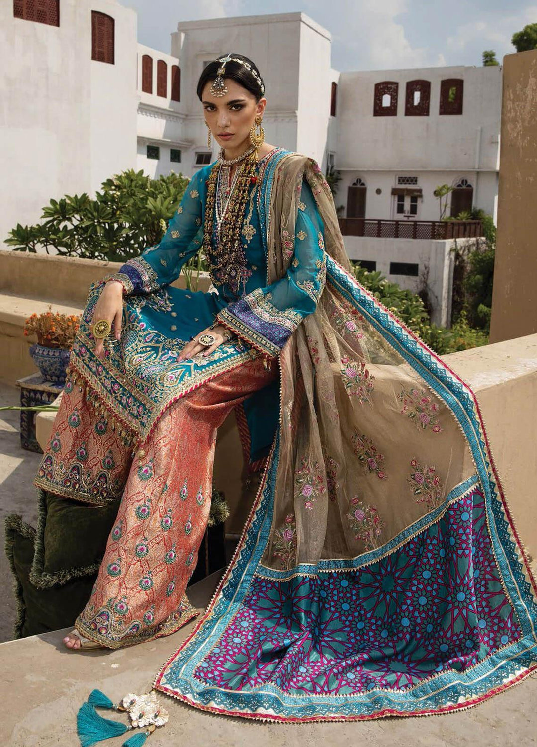 Anahita By Anaya Embroidered Chiffon Suits Unstitched 3 Piece AKC22WD AKW22-02 Roshanay - Wedding Collection